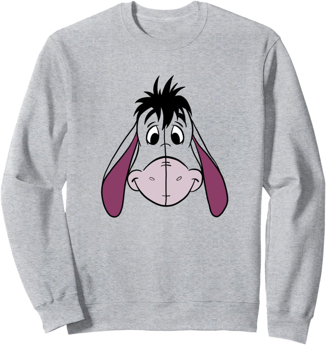 Disney Winnie The Pooh Eeyore Big Face Transparent Sweatshirt