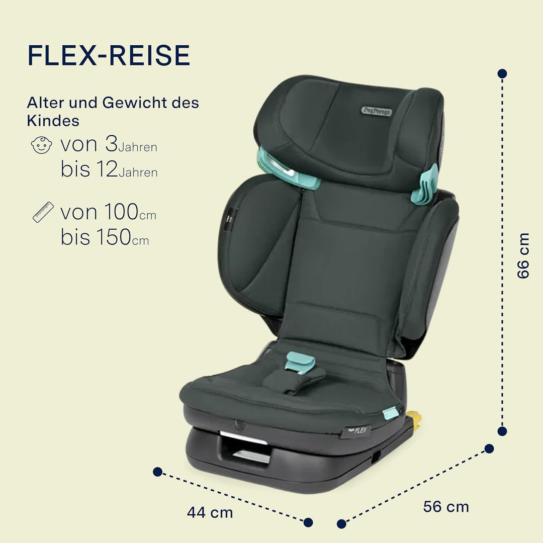 PEG Viaggio Flex Autositz ISOFIX mit fortschrittlicher Technologie, verstellbar, klappbar, verstärkt