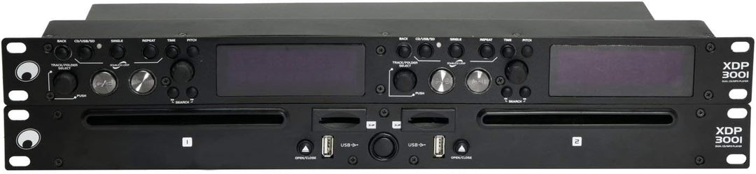 OMNITRONIC XDP-3001 CD-/MP3-Player | Doppel-CD- und MP3-Player für CD, USB und SD