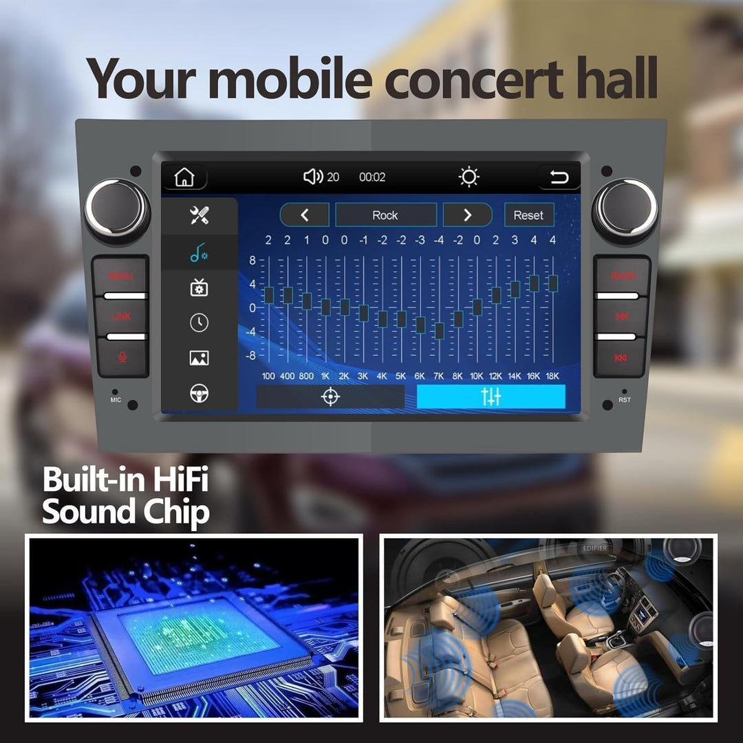 LXKLSZ Autoradio kompatibel mit Carplay/Android Auto für OPEL Antara Zafira Corsa Vivaro Combo mit 7