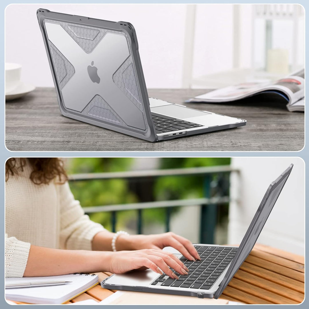 Fintie Hülle Kompatibel mit MacBook Air M5 M4 M3 M2 13.6" (2026-2022) A3449 A3240 A3113 A2681- Ganzk