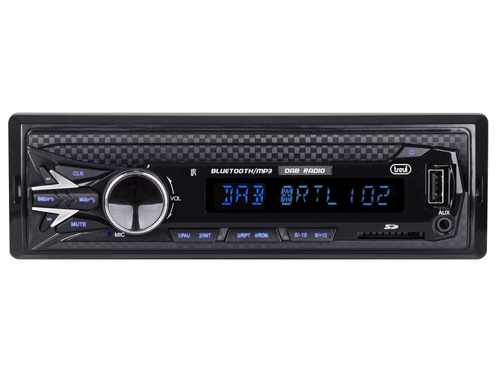 Trevi SCD 5751 DAB Autoradio DAB+ FM 160W, Bluetooth, USB, SD, AUX-IN, DAB-Antenne im Lieferumfang e