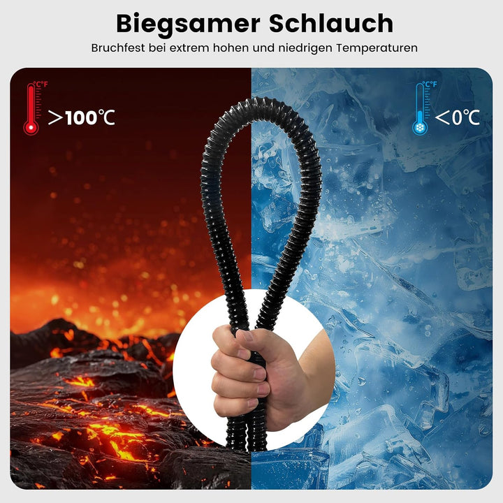 Granarbol 400ml Dampfreiniger-Handgerät, Leicht, 15s Schnellheizung Schwarz, Schwarz