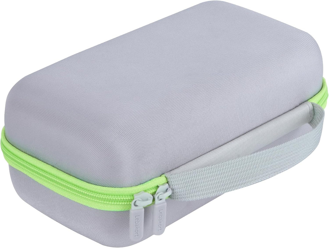 Hart Schutz Hülle Etui Tasche für Brother P-Touch PTH110 Monochrom Beschriftungsgerät (Grau + Hellgr