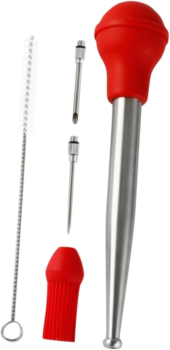 Garneck Bbq Bratspritze Edelstahl 304 Mit Lebensmittelechtem Silikon Grill Für Truthahn Und Fleisch