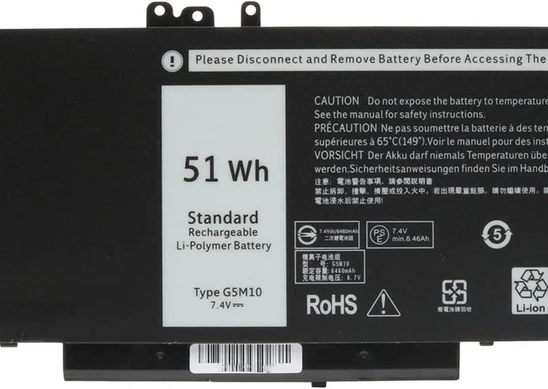 AKKEE G5M10 Laptop Akku für Dell Latitude 14 E5450 E5550 15.6 inch Series Notebook 0WYJC2 8V5GX R9XM