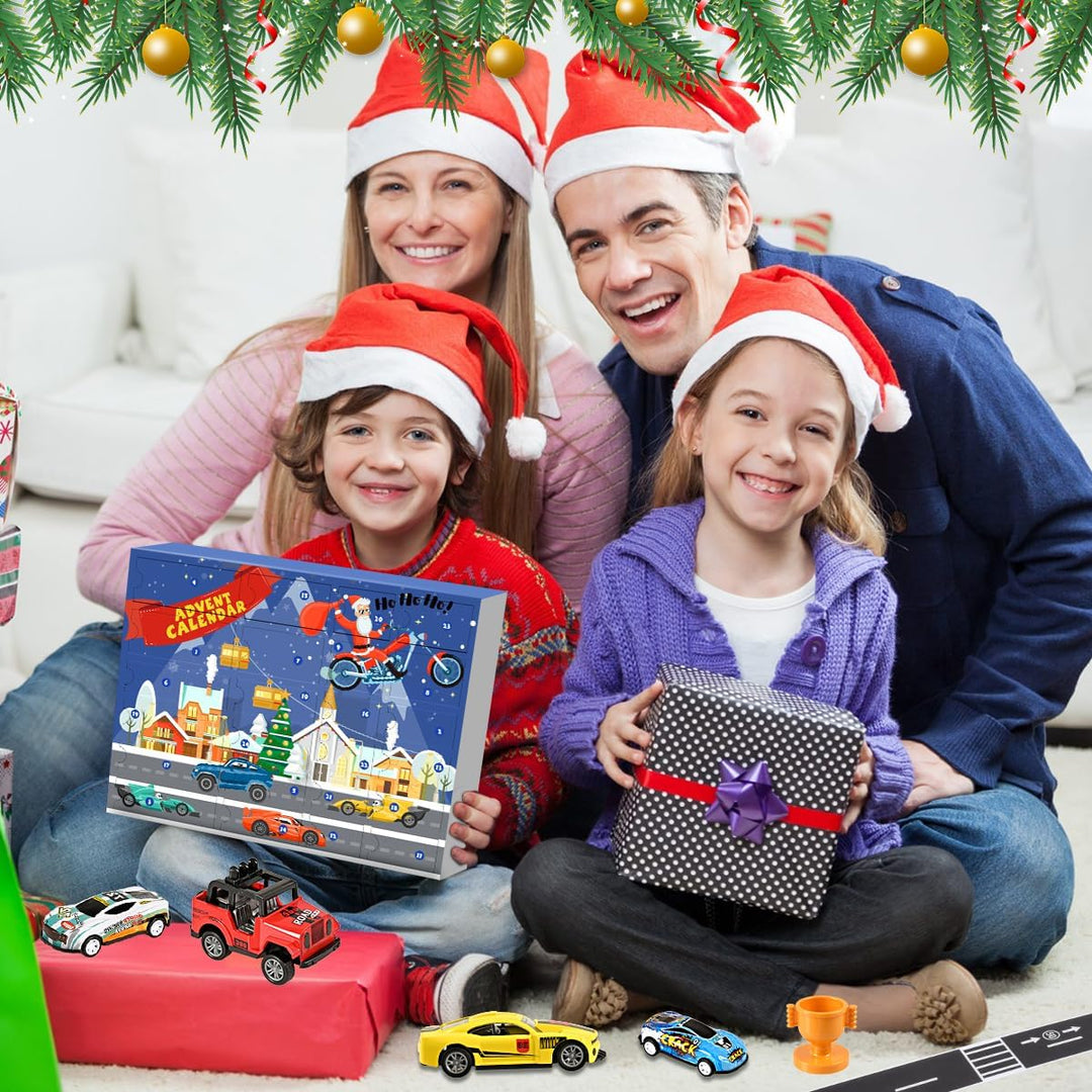 Humairc Auto Adventskalender 2023 Kinder, Adventskalender Rennwagen Jungen 24 Rennwagen Rennautos We