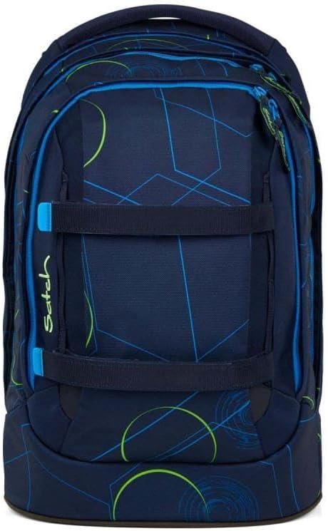 Satch Pack Schulrucksack Set 3tlg. inkl. Schlamperbox und Sportbeutel (Blue Tech), Blue Tech