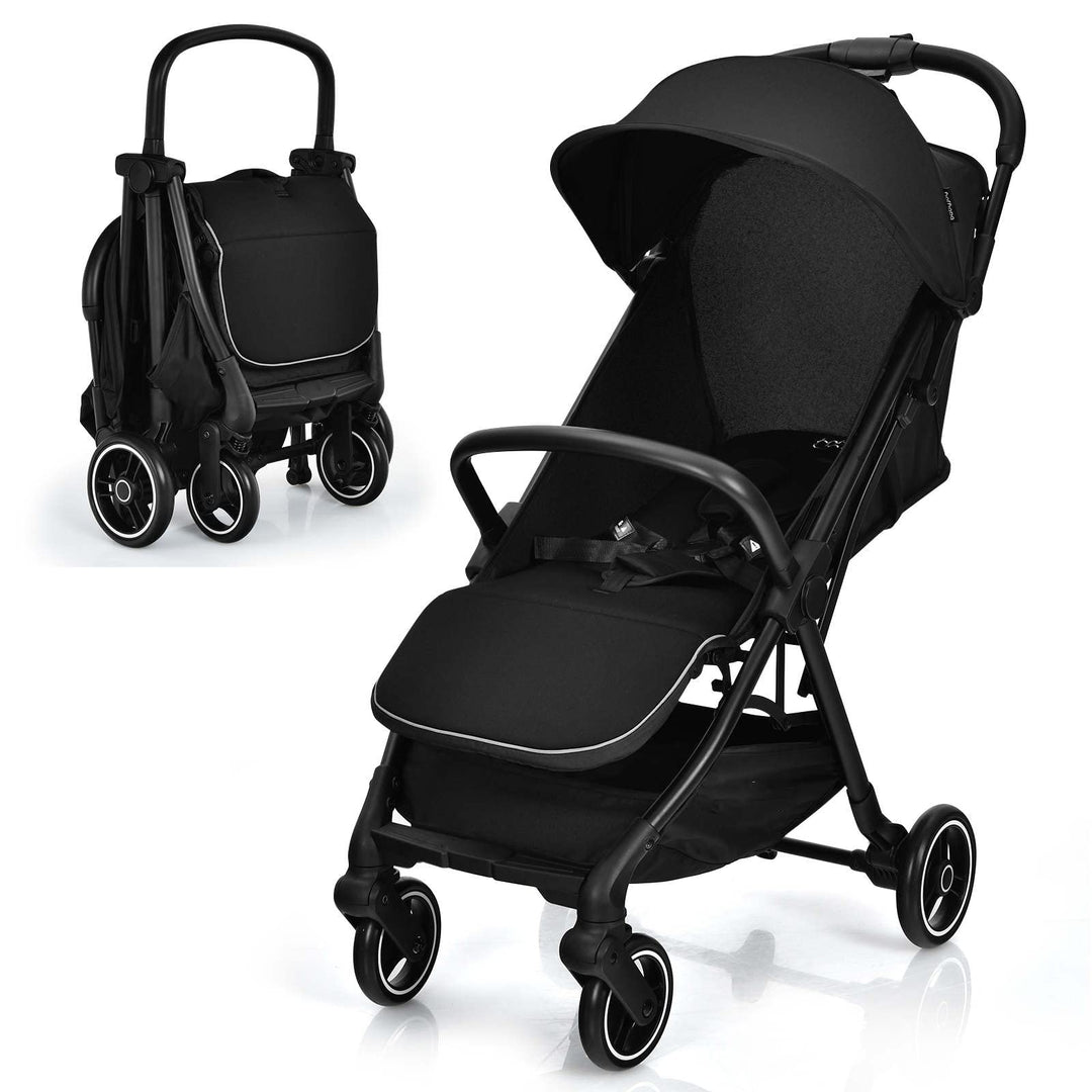 LIFEZEAL Klappbarer Kinderwagen, Kinderbuggy mit verstellbarer Rückenlehne, Buggy mit Schlaffunktion