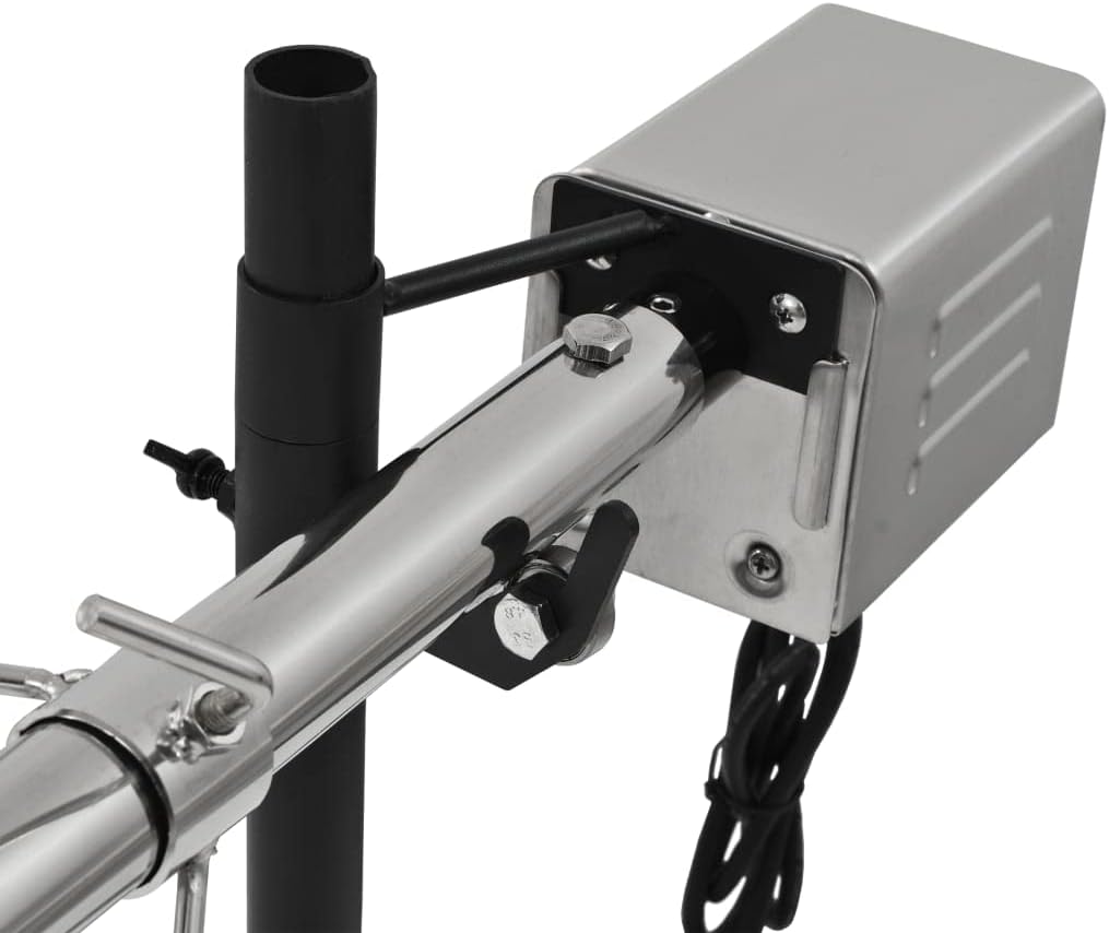 IKAYAA Spanferkelgrill mit Motor Rotisserie Grill Mit Motor Elektrischer Drehspiess BBQ-Spiessgrill