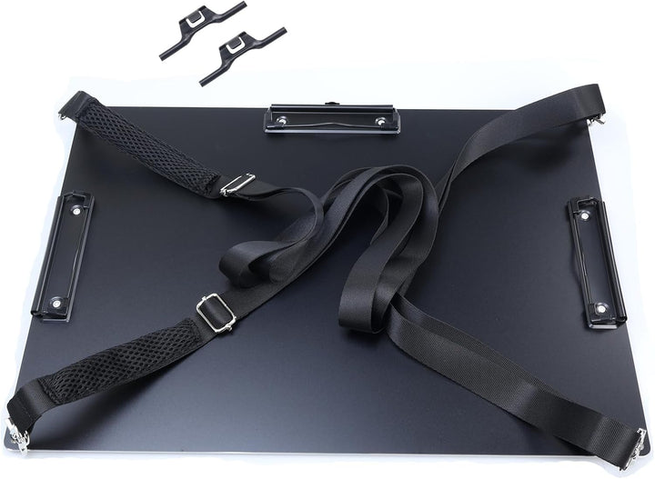 Aluminium-Klemmbrett, A4-Grösse (24,1 x 32,4 cm), zwei Clip-Klemmbretter mit 160 cm verstellbarem Sc