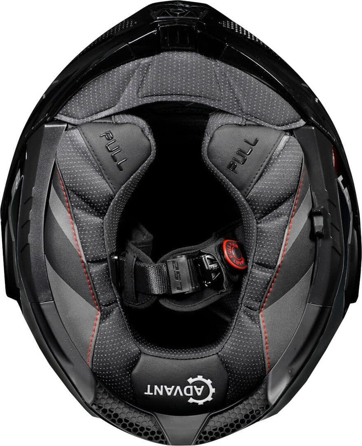 LS2 Klapphelm FF901 Advant X Carbon Solid ECE2206 Modularhelm Motorradhelm 3XL, 3XL