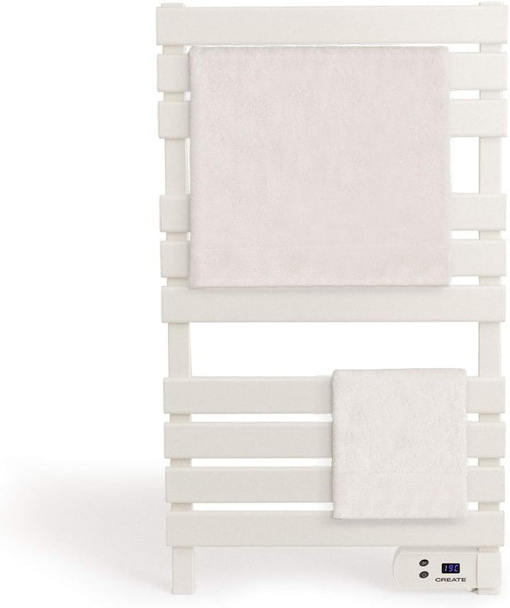 CREATE / WARM Towel 500W / Elektrischer Badheizkörper Weiss / 96,9x55x5cm / Für Boden oder Wand, Tim