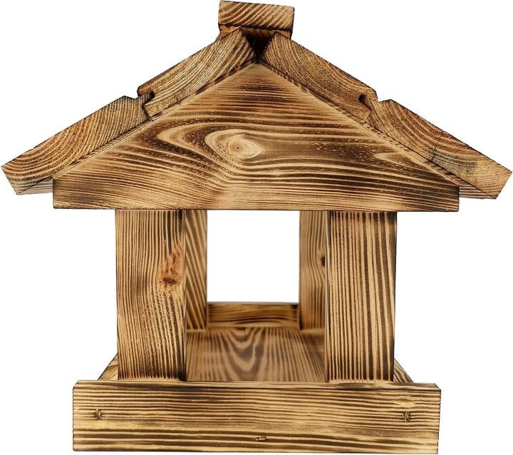 IDEA HOME MAXI Vogelfutterhaus holz Vogelhaus an einer Kette Vogelhaus zum Aufhängen Futterstation z