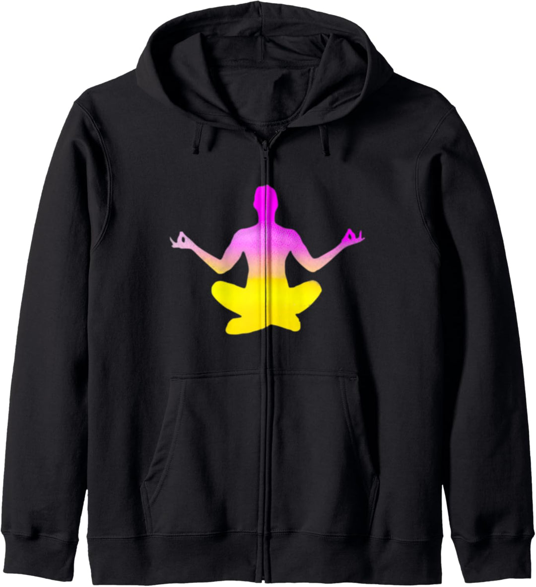 Schöne Yoga-Meditations-Pose Kapuzenjacke