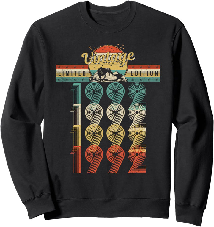 Geburtstag Jahrgang 1992 Retro Vintage Geburtsjahr 1992 Sweatshirt