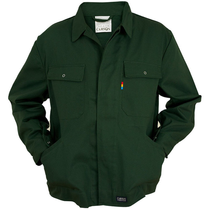 Carson Classic Workwear Arbeitsbundjacke aus reiner Baumwolle, 1 Stück, 62, moos grün, KTH728.GRÜ 62