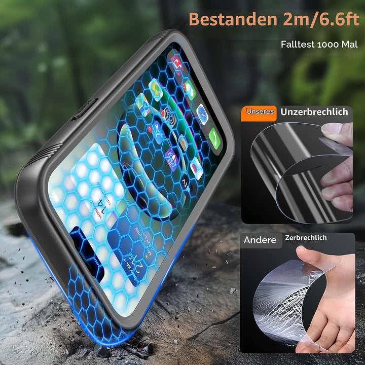 Cozycase TOP Militärschutz Hülle für iPhone 16e 17e Kompatibel mit MagSafe wasserdichte 360 Grad Pan