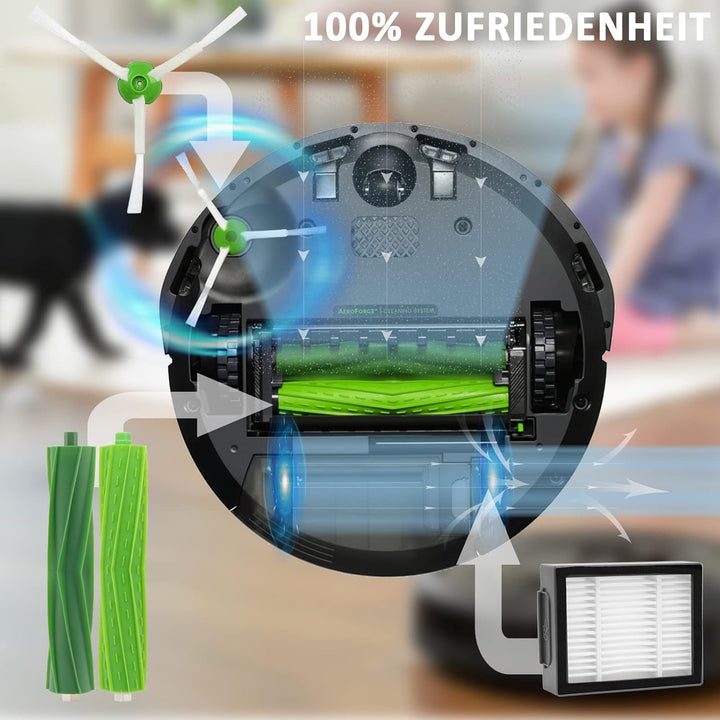 PIBONUS Bürsten Ersatzteile für iRobot Roomba e/i/j Serie i7 + i3+ i4+ i6+ i8+ j7 E5 E6 E7 Saugrobot