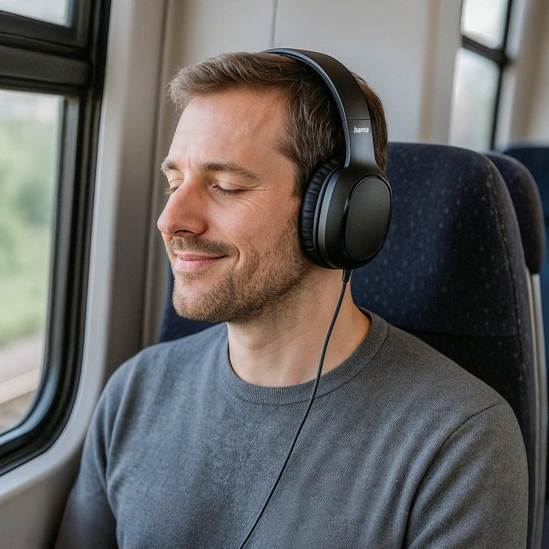Hama Kopfhörer mit Kabel Fun II, On Ear (3,5mm Klinke, Headset mit Mikrofon, einstellbares Kopfband,