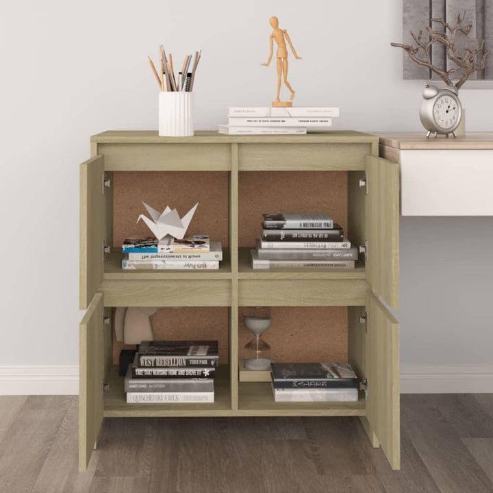vidaXL Sideboard mit 4 Türen Kommode Anrichte Schrank Beistellschrank Mehrzweckschrank Standschrank