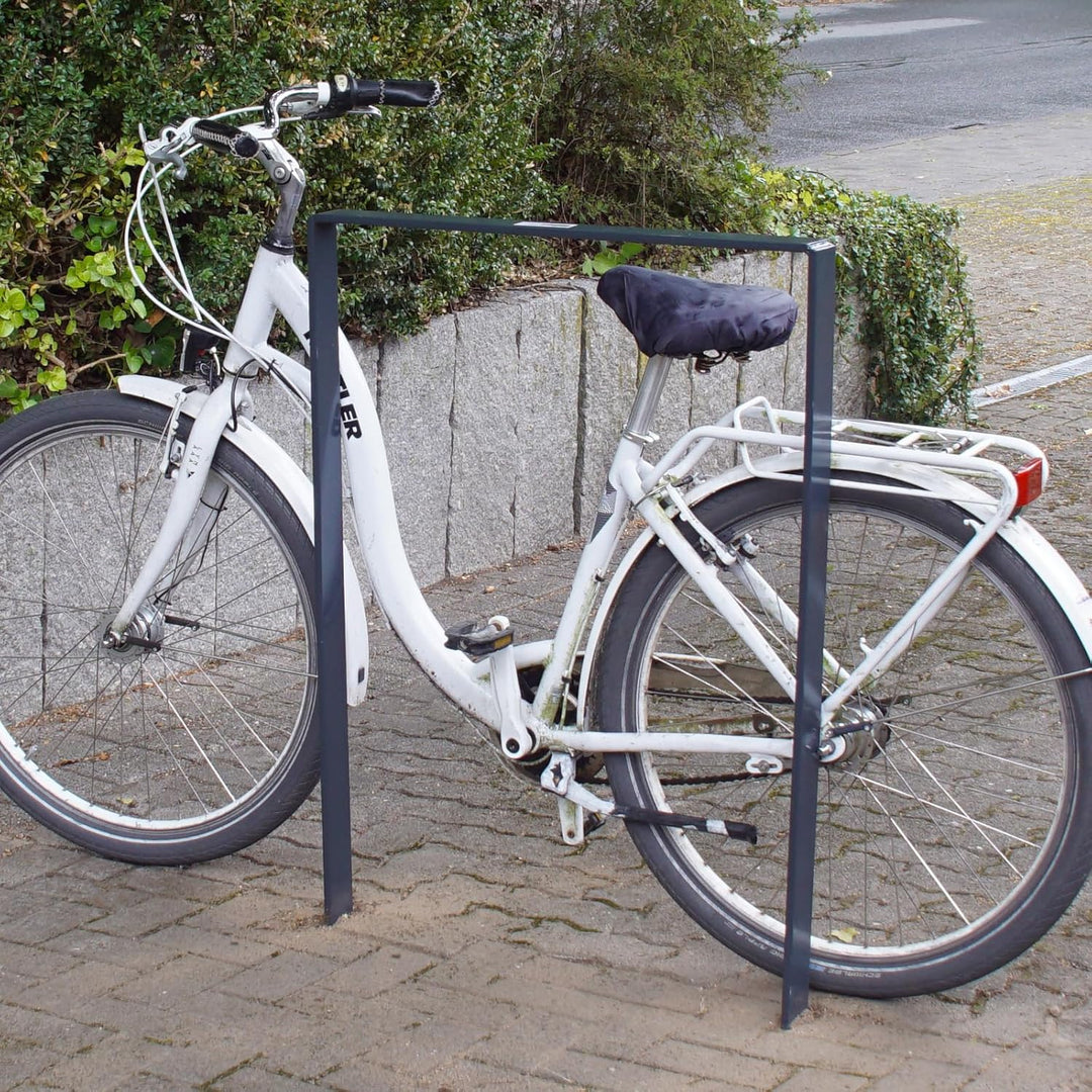 Fahrrad Anlehnbügel zum Einbetonieren aus Flachstahl Fahrradständer Anlehnständer