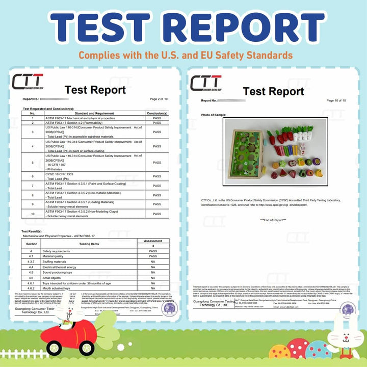 Airlab Montessori Spielzeug ab 1 2 3 Jahren, Holzspielzeug für Kinder, 7-in-1 Karottenernte Motoriks