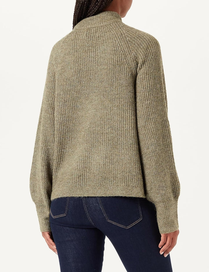 PIECES Damen Pcnatalee Ls O-Neck Knit Noos Bc Pullover XS Deep Lichen Green, XS Deep Lichen Green