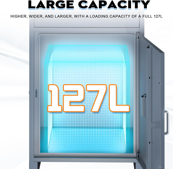 Stahl Briefkasten Paketbox für Aussen, Montagefrei Paketkasten mit 2 Schlüssel, Briefkasten Wasserdi