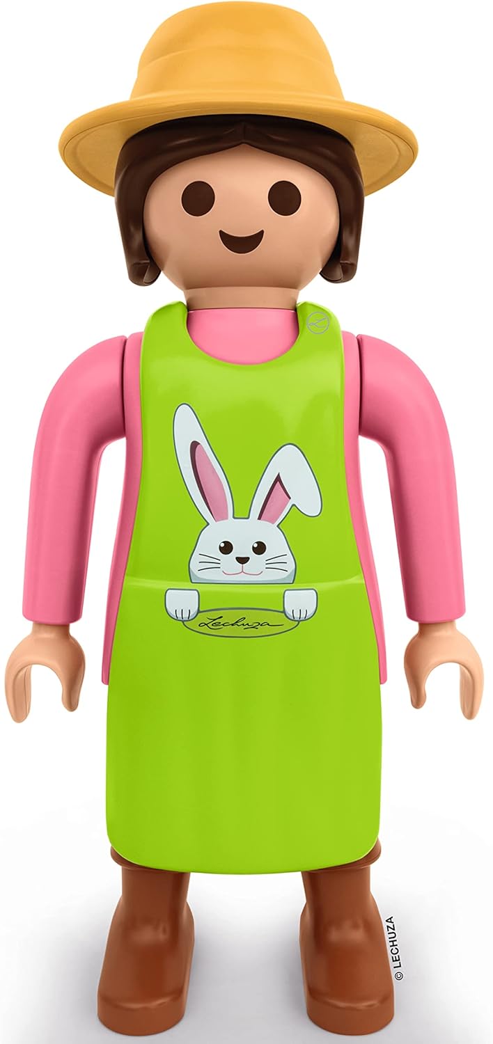 LECHUZA Gärtnerin 2021 - Osteredition (62,5 cm), Rosa/Grün Rosa/Grün 62,5x33x27 cm, Rosa/Grün 62,5x3