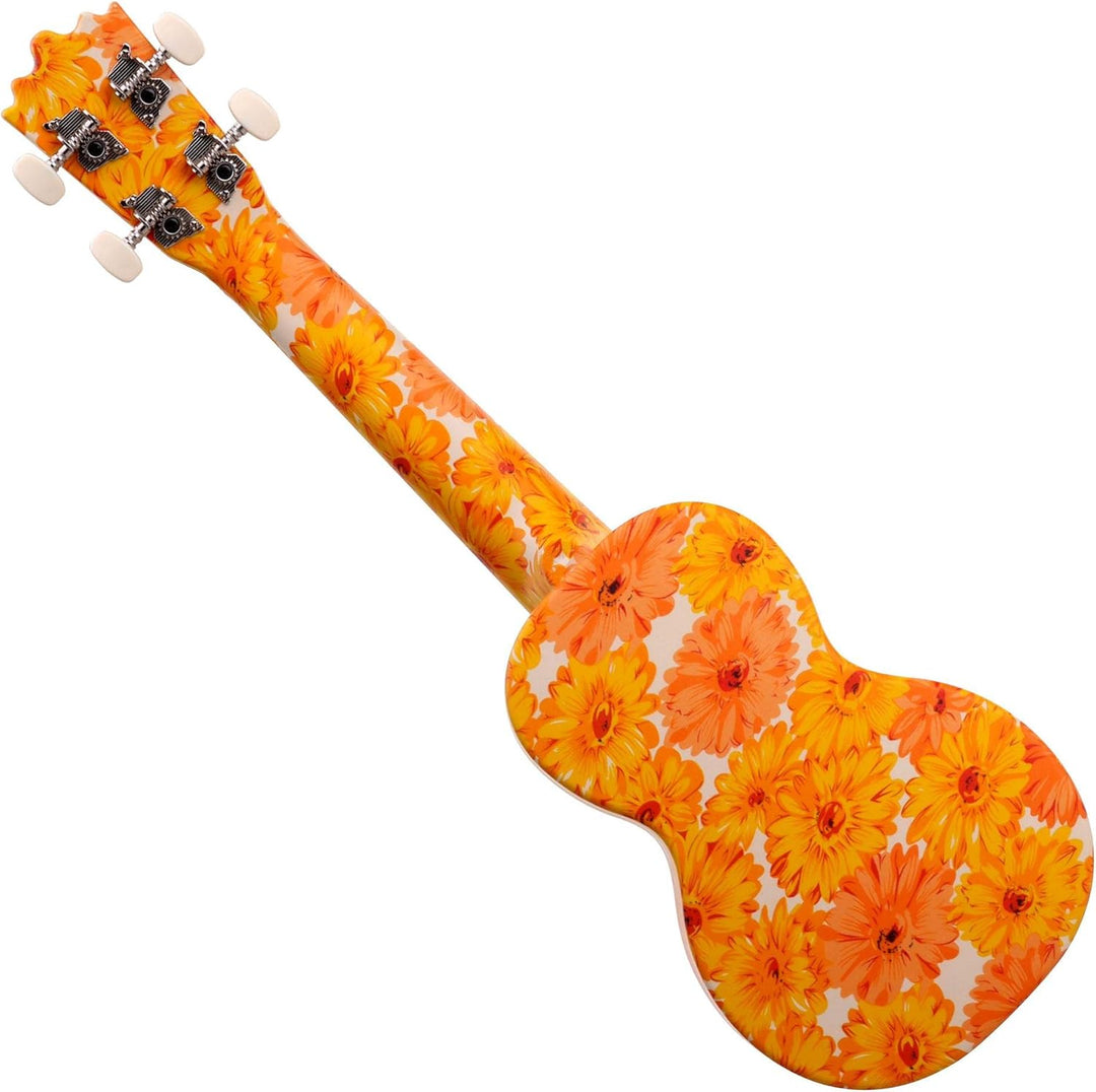 Classic Cantabile BeachBuddy "Beachflower" Sopran Ukulele aus ABS Material (Uke, Hawaii Gitarre, PVC