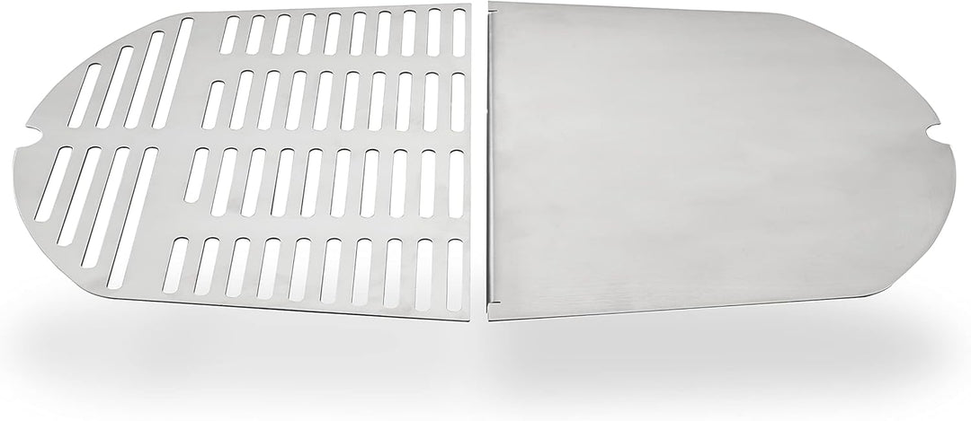 Edelstahl Grillplatte/Plancha passend für alle Grills der Weber Baureihe (Q100/Q1000 Baureihe) Grill
