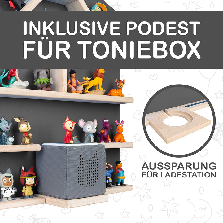 Little Moonshine Regal für Tonie Box und Tonies [DAS ORIGINAL] - Das Regal für Toniebox und bis zu 5