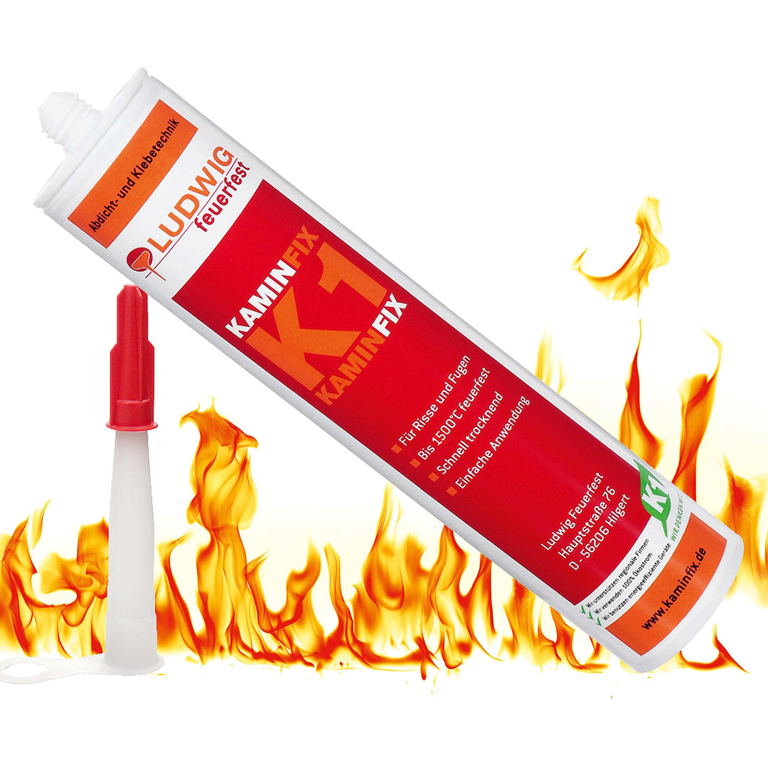 Feuerfester Kleber, Schamottekleber, Kaminofenkleber, hitzebeständig bis 1600°C!