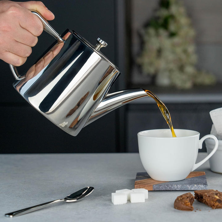 Café Olé DW-024 Derwent Teekanne, Edelstahl, 650 ml, 2–3 Tassen 24oz (650ml), 24oz (650ml)