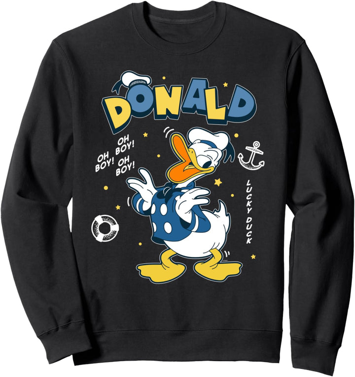 Disney Mickey and Friends Lucky Donald Duck Sweatshirt