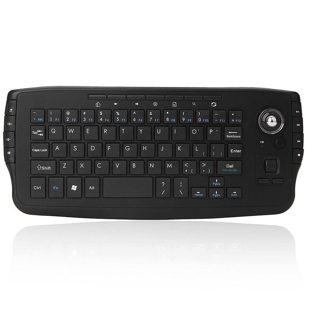 E30 2,4 GHz Kabellose Tastatur mit Trackball Maus Scrollrad Fernbedienung für Android TV Box Smart T