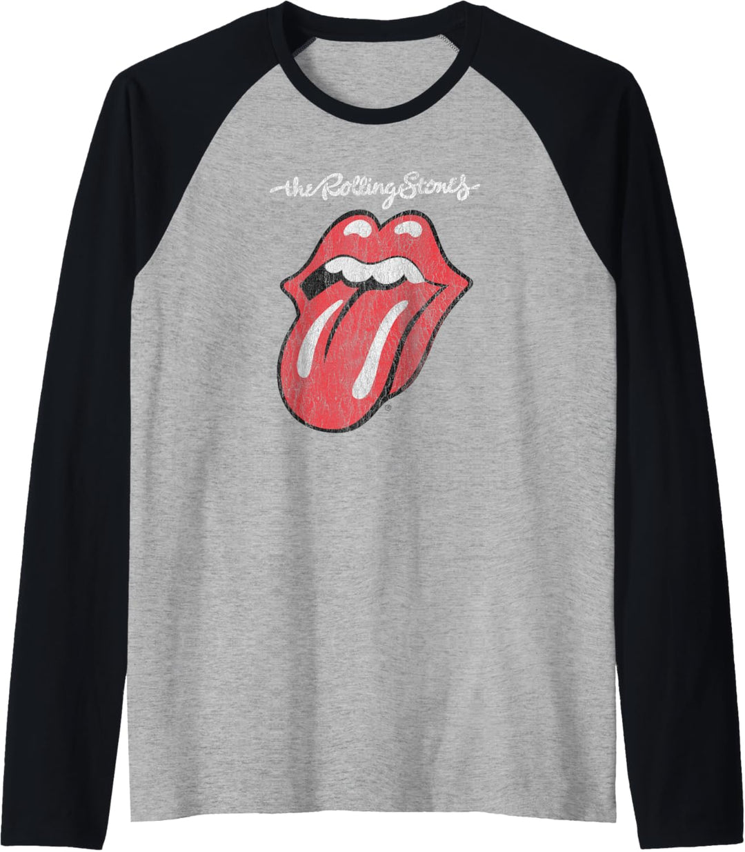 Rolling Stones Offizielle Script Zunge Raglan