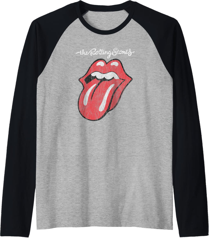 Rolling Stones Offizielle Script Zunge Raglan