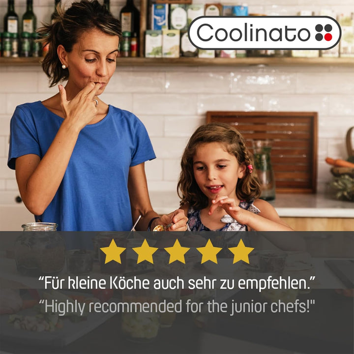 Coolinato Schneidebrett 3er Set in unterschiedlicher Grösse mit Saftrille - Antibakterielle Schneidb
