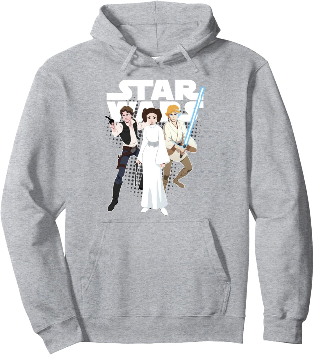 Star Wars Group Shot Hero's Cartoon Poster Pullover Hoodie