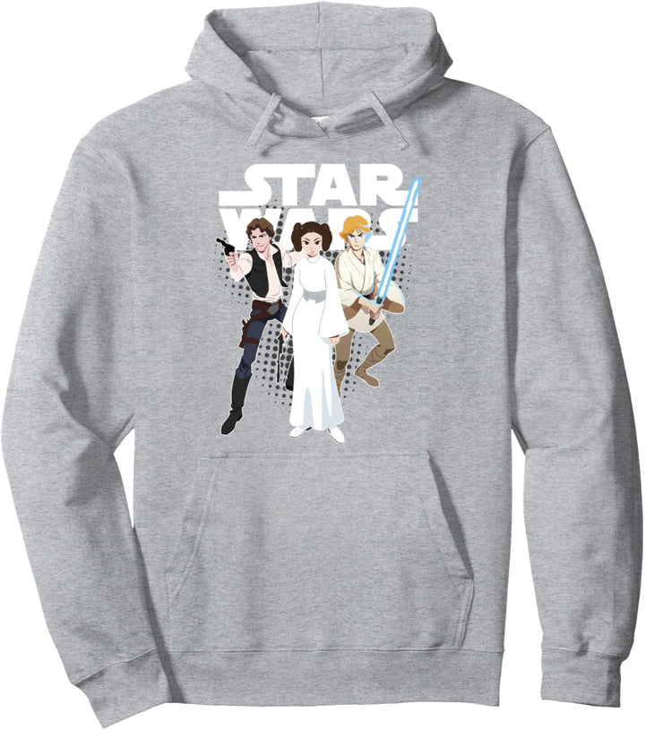 Star Wars Group Shot Hero's Cartoon Poster Pullover Hoodie