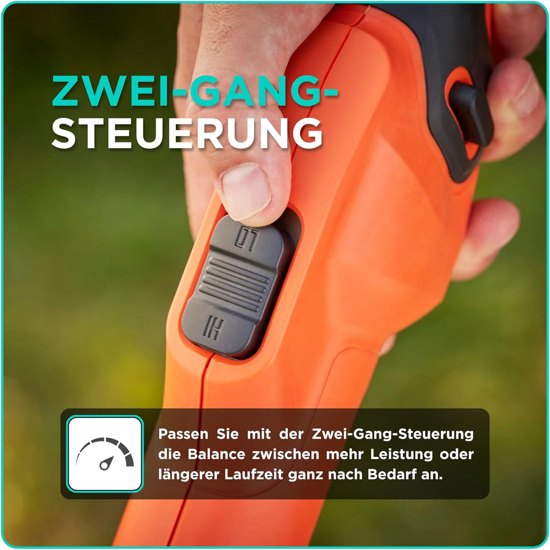 Black+Decker Akku-Rasentrimmer BCSTA536L1 (36V 2,5Ah, Schnittbreite 33 cm, kohlebürstenloser Motor,