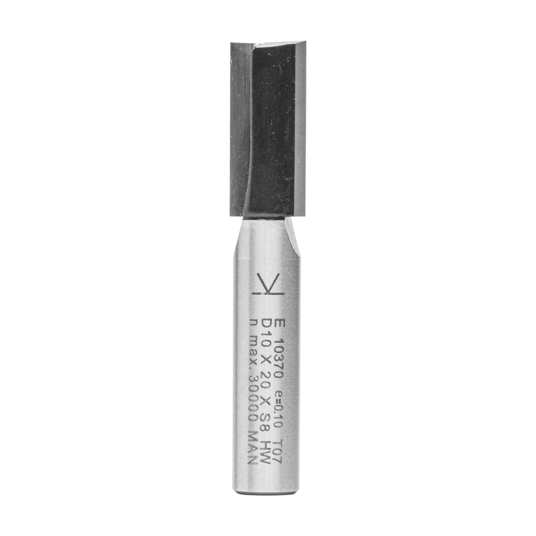 ENT 10370 Nutfräser HW, Schaft (S) 8 mm, Durchmesser (D) 10 mm, NL 20 mm, SL 32 mm, GL 52 mm D=10 /