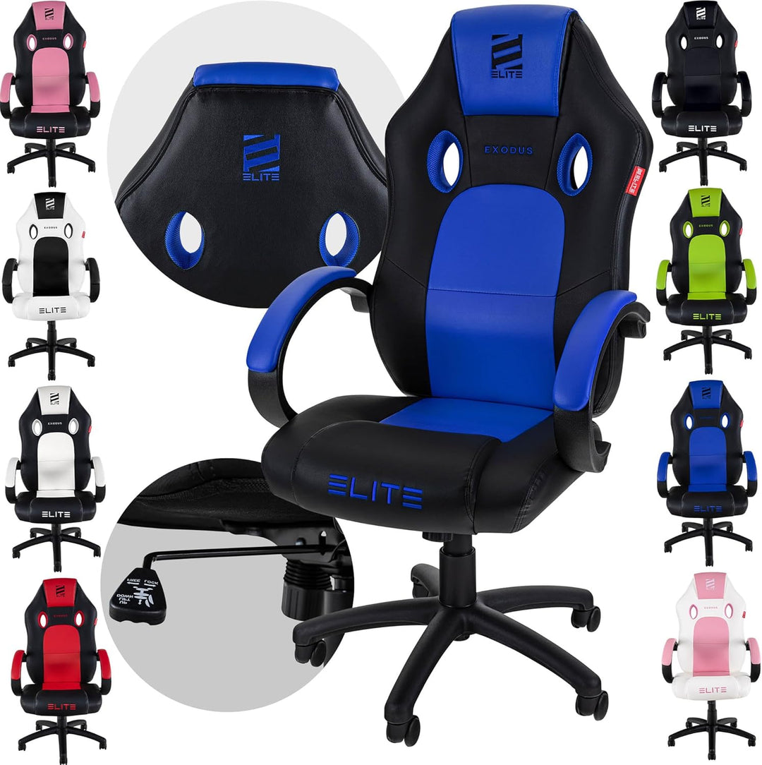 ELITE Gaming Stuhl MG100 Exodus - Ergonomischer Bürostuhl - Schreibtischstuhl - Chefsessel - Sessel