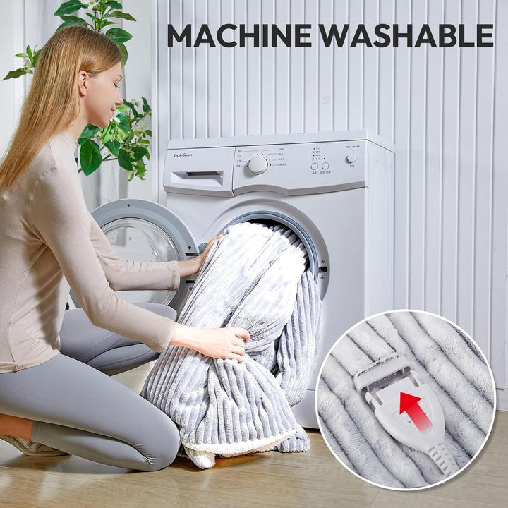 YDW Wärmedecke Heizdecke mit Abschaltautomatik - 200x180 cm Kuscheldecke Electric Blanket Wärme Behe