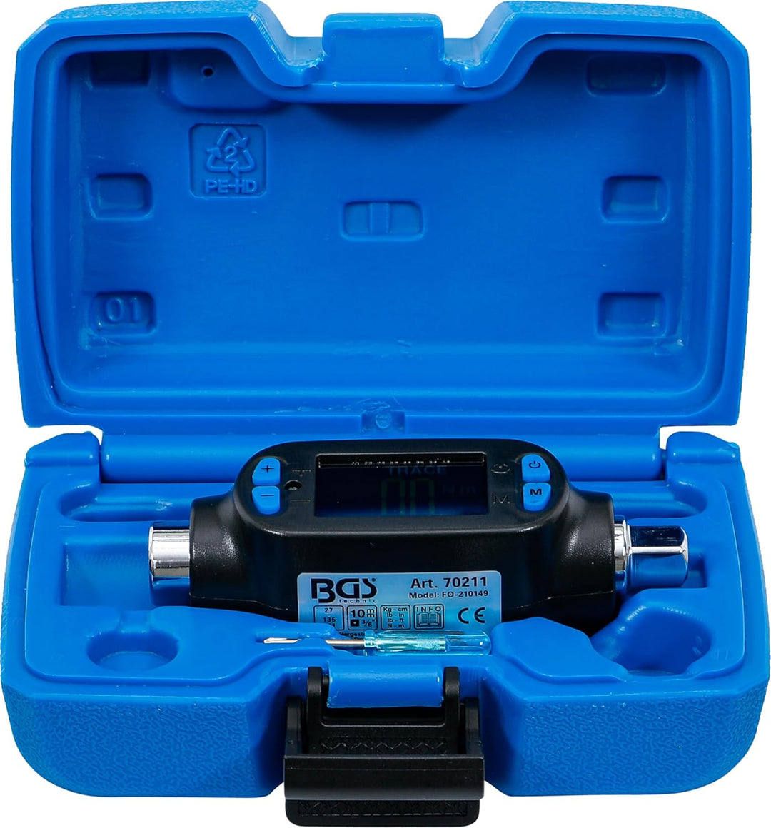 BGS 70211 | Digitaler Drehmoment-Adapter | 10 mm (3/8") | 27 - 135 Nm 10 mm (3/8") | 27 - 135 Nm | n