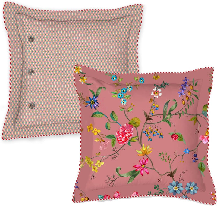 Pip Studio Zierkissen Petites Fleurs Sq Cushion Pink 45x45cm 1 Stück (1er Pack) Altrosa, 1 Stück (1e