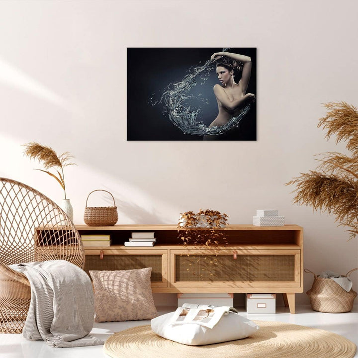 Bilder auf Leinwand Weiblich modell posieren schön Leinwandbild 70x50cm Wandbilder Dekoration Wohnzi