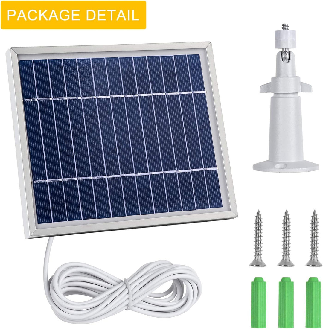 iTODOS Solarpanel, kompatibel mit Arlo Pro und Arlo Pro 2, 30 cm langes Outdoor-Stromladekabel und v